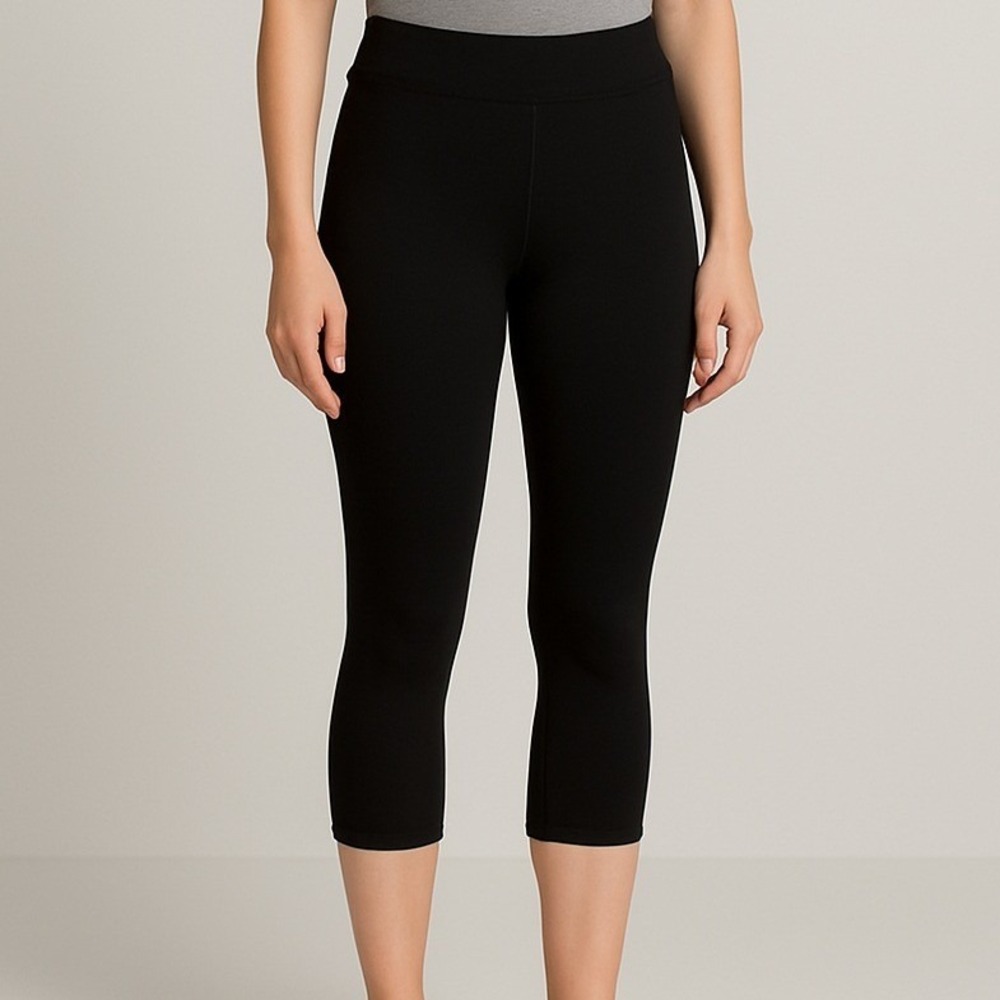Everlast Womens Black Athletic Capris S P Cropped‎ Leggings